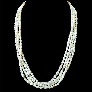 Vintage Gold Filled Freshwater Cultured Pearl Five Strand Torsade Necklace